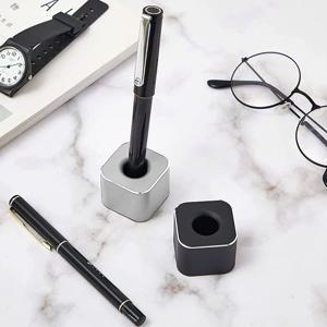 고급 스탠드 메탈 볼펜홀더 원형 사각 볼펜꽂이 거치대 펜 팬 만년필 연필 책상 칫솔홀더