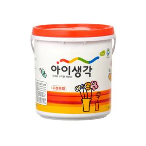 삼화 아이생각 수성 목재페인트 셀프 화장실문 몰딩 방문 가구 페인트 4L