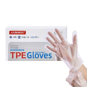 일회용 다용도 TPE 위생장갑 화이트 100매 위생청결 간편사용