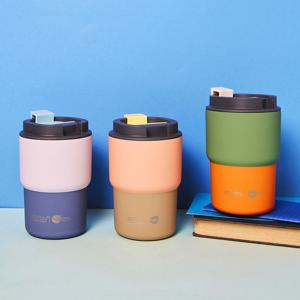 세라믹 스텐 진공 보온보냉 텀블러 커피익스프레스 파스텔 360ml