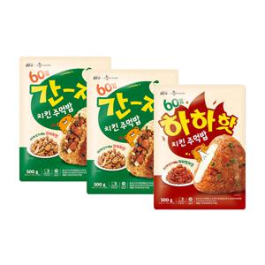60계 하하핫치킨주먹밥 (100g*5입) x 1개+간지치킨주먹밥 (100g*5입) x 2개