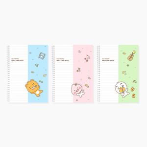 카카오프렌즈 하프라인 노트