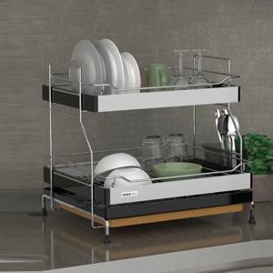 스페셜 2단 식기건조대 블랙/화이트