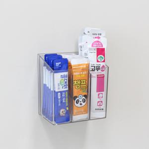 약 정리함 무타공 아크릴 보관함 약통 수납함