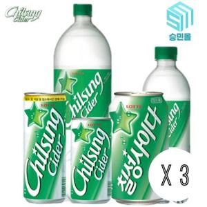 칠성사이다  190ml 245ml 355ml 500ml 1.25L 총15개입 각3개씩