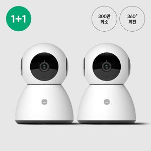 1+1 스마트 홈카메라 Pro 300만 화소 홈캠 베이비캠 펫캠 홈 CCTV