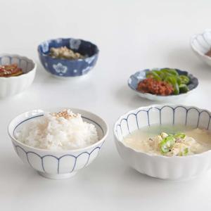 데이지 4인 밥공기, 국그릇 세트 MADE IN JAPAN