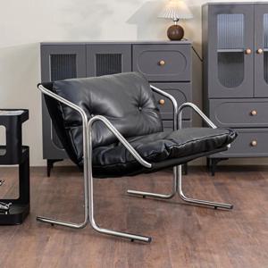 [해외] 노르딕 1인용 안락의자 윙체어 스틸의자