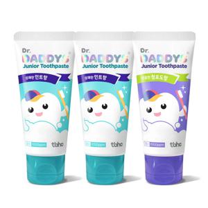튼튼치약 주니어 초등학생 불소치약(민트향+청포도향) 60g x 3개