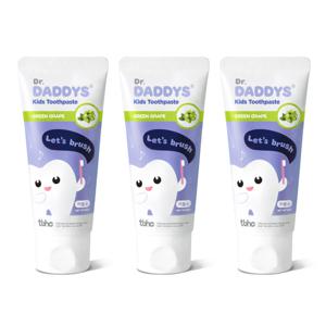 유아 어린이 저불소 키즈치약(라즈베리향+청포도향) 60g x 3개