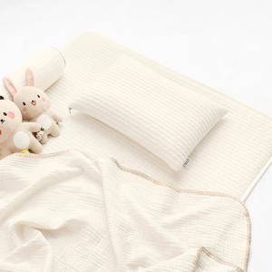 어린이집 아기 낮잠 배게 신생아 유아 숙면 100수 누빔 자수 베개