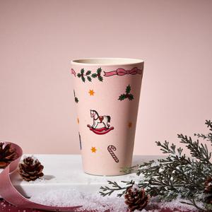 스윗핑크 크리스마스 뱀부파이버 텀블러 400ML
