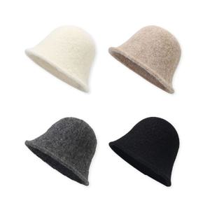 울니트 뽀글이벙거지모자