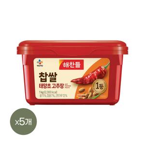 찹쌀 태양초 고추장 1kg*5개