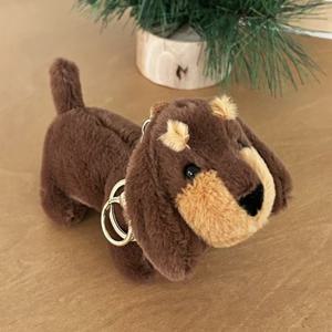 닥스훈트 브라운 강아지인형 키링