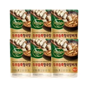 비비고 두부듬뿍 청국장찌개 460g x6개
