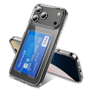 아이스토리 iPhone17 ProMax 카드수납 클리어 케이스