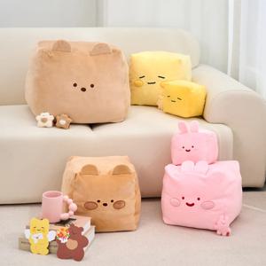 빵실빵실 큐브쿠션 버터곰/버터군/스크래빗