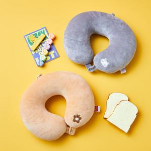 말랑폭신 트레블 변형 목베개 밀크캣/버터곰/버터군