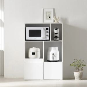 키친포트 2단 전자레인지 밥솥 큐커 렌지대 주방수납장 500/800/1200