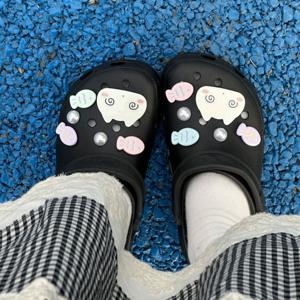 귀여운 헤롱 고양이 진주 물고기 자비츠 슬리퍼 파츠