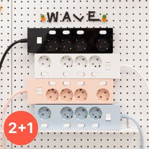 [2+1] 웨이브 개별스위치 (과부화차단) 4구 고용량 멀티탭 4000W
