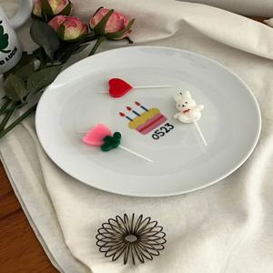 주문제작/ 커스텀 접시 생일 답례품 홈카페