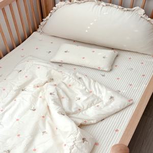 아기 유아 신생아 침대패드 슈퍼싱글 데이베드 누빔 냉감 양면패드