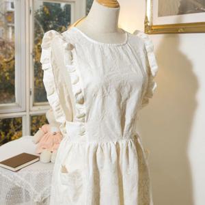 [10% 쿠폰!] 레이스 에이프런 주방 프릴 앞치마 홈카페 플로리스트 원피스