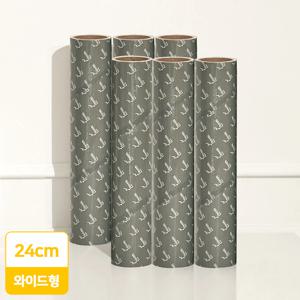 초강력 롱 돌돌이 24cm 와이드 테이프클리너 리필6개