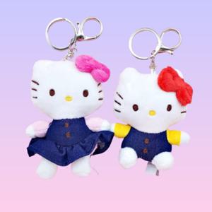 산리오 헬로키티 인형 키링 청바지 청치마 캐릭터 가방고리 8cm