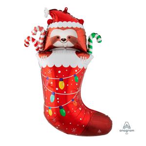 크리스마스은박풍선(슈퍼쉐잎)슬로스스타킹