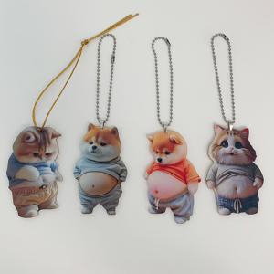 뱃살즈키링 열쇠고리 키홀더 가방장식 웃긴 쓸데없는선물 강아지 고양이