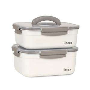 인콕 스텐 밀폐용기 스텐콕 크림 15호세트