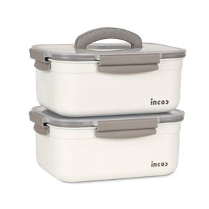 인콕 스텐 밀폐용기 스텐콕 크림 16호세트