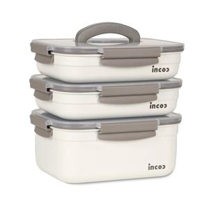 인콕 스텐 밀폐용기 스텐콕 크림 20호세트