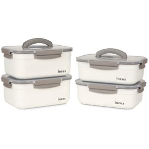 인콕 스텐 밀폐용기 스텐콕 크림 23호세트