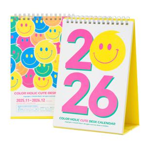 2026 컬러홀릭 큐트 데스크 캘린더(탁상달력) 팬톤컬러 형광달력