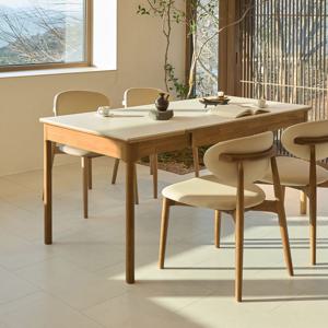 우디 원목 확장형 세라믹식탁 포세린식탁 4인 6인 1200 1600 트렌스포머