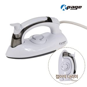 스팀 다리미 KEI-S800W 여행용 코팅열판 110V-220V프리볼트 접이식