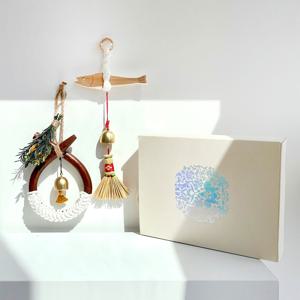 소코뚜레 액막이 명태 문종 도어벨 현관종 소품 세트 전통 외국인 선물 포장