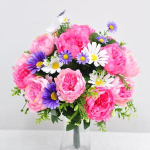 핑크 작약 산소 꽃다발_조화 산소꽃 성묘꽃 산소꽃다발 꽃바구니 납골당리스 꽃배달 전국배달