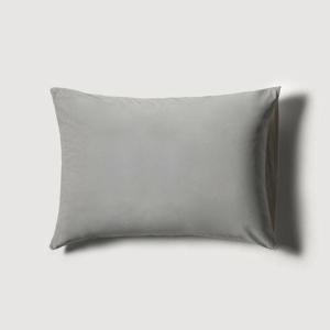 밍크 플리스 배색 베개커버 70x50cm 그레이
