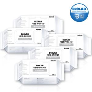 이콜랩 세이프 티슈 100매x5개 (총500매) / 항균 물티슈(바이러스제거 99.99%)