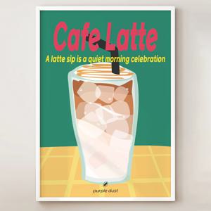 카페라떼 그림 카페 포스터 커피 인테리어 감성 액자