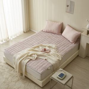 큐티플라워 사계절 온수매트 전기장판 누빔 커버 (2Size / 3Color)