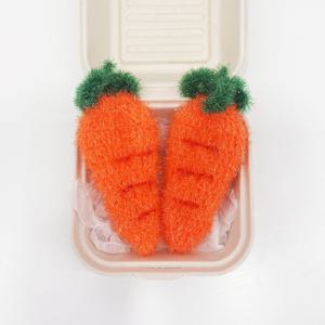 손뜨개 아크릴 수세미 핸드메이드 설거지 수세미 (당근)