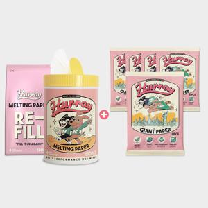 멜팅페이퍼 130매 본품&리필SET+자이언트페이퍼 바디티슈5팩