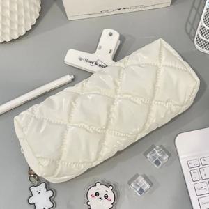 인기 유광 코팅재질 심플패턴 펜파우치 천필통 쿠션파우치