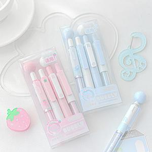 러블리 피젯볼 볼펜 4종 세트 0.5mm 그립감 문구 선물